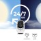 ZEBRONICS Smart Cam 105 WiFi 355 Degree PTZ Camera with Video Monitoring, Night Vision, Motion Tracking, 2MP 1080p, App Access, 2 Way Audio, Ceiling Mount, MicroSD Card & Cloud Storage Support, White