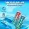 Crystal Prime 7000 Puffs Disposable Vape, 3D Effects Rechargeable Pod Starter Kit, Fruity Flavors E-Cigarettes, Prefilled and Draw-Activated Vape Pens, 0mg Nicotine Free (RASPBERRY MINT)
