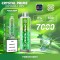 Crystal Prime 7000 Puffs Disposable Vape Pens Pod Starter Kit, 3D Shape E-Cigarettes, Rechargeable Draw-Activated Vape Pen, No Nicotine (5 Pack)