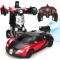 2 in 1 RC Robot Car for Kids, Car to Robot Car for Kids, Remote Control Vehicle with One Button Change, 360°Rotating