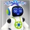 Dancing Robot with Music, Robot for Kids with 3D Flashing Lights, 360° Rotation Toy Robot for Kids -Plastic
