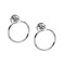 Stainless Steel Towel Ring for Bathroom/Wash Basin/Napkin-Towel Hanger/Bathroom Accessories 2 pcs (Chrome-Round)