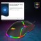 Ant Value GM1001 USB Wired Gaming Mouse,6 Adjustable 12800 DPI Computer Mouse,Optical Sensor 13 RGB Mouse with software and 6 Programmable Buttons,Ergonomic PC Gaming Wired Mouse for Laptop/PC - Black