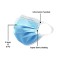 7Shield Nonwoven fabric Disposable Multilayer Protective Mask (unisex)-Blue