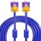 ADNet Prime VGA cable Sutable for High Resolution Output & Display Devices with VGA Interface (1.5 MTR, Blue)