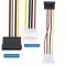 ADNET Molex to SATA Cable, 15 Pin SATA to 4 Pin Molex Power Adapter Cable Cord for SATA Hard Drives and CD ROM Drives Multicolor 5 Pack