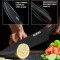 AGARO Royal 6 Pcs Kitchen Knife Set with Covers | High Carbon Stainless Steel Chef Knife I Sontuku Knife I Paring Knife