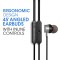 Amkette M9 Wired in Ear Earphone with Mic (Space-Grey)