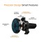 Amkette iGrip Magnetic Car Air Vent Phone Holder | Metal Body | 6 Powerful Magnets | Anti-Shake Design | 360 Degree Rotation | Universal Compatibility | Drive Assist Companion App | (Black)