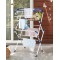 Solimo Alloy Steel Extra Large Cloth Drying Stand (White & Blue)