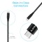 Ambrane 60W/3A PD Fast Charging 1.5M Braided Type C to Type C Cable 480Mbps for Smartphone, Tablet, Laptop - RCTT15