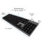 Amkette Lexus Neo USB Wired Multimedia Keyboard for PC/Laptop (Black)