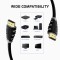 Amkette High Speed HDMI 2.0 Cable with Ethernet, 18Gbps Transfer Speed 4k@60fps,High Dynamic Range, 7.1 Surround Sound, Gold Plated connectors for Laptops, Projectors, CCTV (10 Meters) (Black)
