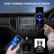 Amkette Power Pro 60W Fast Car Charger with Dual Output, 30W PD + 30W PD (USB C Port), Transparent Metal Design, RGB Light, Compatible for iPhone, Smartphones, Tablets & More, Free Type C Cable