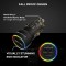 Amkette Power Pro 60W Fast Car Charger with Dual Output, 30W PD + 30W PD (USB C Port), Transparent Metal Design, RGB Light, Compatible for iPhone, Smartphones, Tablets & More, Free Type C Cable