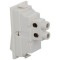 6A 240 V Rider 1-Way Slim Switch with Spark Shield for home office use | 47101 (White) - 20 pcs