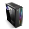 Ant Esports ICE-200TG Mid Tower Gaming Cabinet Computer case with RGB Front Panel Supports ATX, Micro-ATX, Mini-ITX Motherboard with Transparent Tempered Glass Side Panel,1 x 120 mm Rainbow Fan