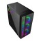 Ant Esports ICE-511 MAX Mid Tower Mesh Computer Case I Gaming Cabinet Supports E-ATX, ATX, Micro-ATX, Mini-ITX MB with Sliding Tempered Glass Side Panel, 3 x 120mm Auto-RGB Front & 1 x120mm Fan, black