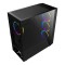 Ant Esports ICE-511 MAX Mid Tower Mesh Computer Case I Gaming Cabinet Supports E-ATX, ATX, Micro-ATX, Mini-ITX MB with Sliding Tempered Glass Side Panel, 3 x 120mm Auto-RGB Front & 1 x120mm Fan, black