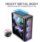 Ant Esports ICE- 300 Mesh V2 Mid-Tower Computer Case/Gaming Cabinet - Black | Support ATX, Micro-ATX, Mini-ITX | Pre-Installed 3 Front Fans and 1 Rear Fan