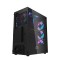Ant Esports 220 Air Mid- Tower Computer Case/Gaming Cabinet - Black | Support - ATX, M-ATX, ITX | Pre-Installed 3 x 120mm Front Fans and 1 x 120mm Rear Fan