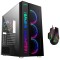 Ant Esports ICE-511 MAX Mid Tower Mesh Computer Case I Gaming Cabinet Supports E-ATX, ATX, Micro-ATX, Mini-ITX MB & 1 x120mm Fan, Black & GM320 RGB Optical Wired Gaming Mouse