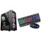 Ant Esports 510 AIR Mid Tower Gaming Cabinet Computer Case Supports E-ATX, ATX & KM500W Gaming Backlit Keyboard and Mouse Combo, LED Wired Gaming Keyboard, Ergonomic & Wrist Rest Keyboard