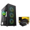 Ant Esports ICE-110 Gaming Computer Mid-Tower Cabinet & FB550B 80+ Bronze Certified PSU