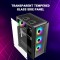 Ant Esports ICE-170TG Mid-Tower Computer Case/Gaming Cabinet - Black | Support ATX, Micro-ATX, ITX | Pre-Installed 3 Front Fans & 1 Rear Fan