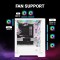 Ant Esports ICE-170TG Mid-Tower Computer Case/Gaming Cabinet - White | Support ATX, Micro-ATX, ITX | Pre-Installed 3 Front Fans & 1 Rear Fan