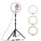 Ant Esports CARL14T Professional (14 Inch) Led Tricolor Ring Light with 5.2 Feet Tripod Stand, Metal Head and Flexible Phone Holder for Mobile Phones, Gopro & DSLR Camera, 3 Temperature Mode Dim Light