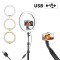 Ant Esports CARL14T Professional (14 Inch) Led Tricolor Ring Light with 5.2 Feet Tripod Stand, Metal Head and Flexible Phone Holder for Mobile Phones, Gopro & DSLR Camera, 3 Temperature Mode Dim Light