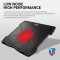 Ant Esports NC130 Ultra Slim and Sturdy Portable Laptop Cooling Pad with 1 * 1 125mm Quiet Red LED,Anti Skid Height Adjustable Stand, 1 USB Ports Supports 10 to 15.6 Inch Laptop