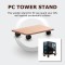 Ant Esports CS100 Computer Tower Stand for Home and Office 15.7 inch CPU Lockable Tower Stand with 4 Caster Wheels Fits Most PC (Alberta Maple)