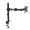 Ant Esports MA111 Pole Held Articulating Single Arm Desk Mount, Holds Screens up to 30” and up-to 10kg, Fully Adjustable Stand with C-Clamp Grommet Base,VESA,Swivel,Rotation,Tilt and Height Adjustment