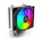 Ant Esports 100 Air Mini M-ATX Computer Case/Gaming Cabinet - White & Ant Esports ICE-C200 V2 CPU Cooler/CPU Fan with Rainbow LED Fan