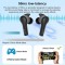 Ant Esports Infinity ENC True Wireless Earbuds, 5.3 Bluetooth with 4 Microphone, 40H Playtime, 50ms Low Latency Ear Bud, Sport Noise Cancelling in Ear Headphones, Touch Control, Game Mode-Black/Grey
