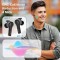 Ant Esports Infinity ENC True Wireless Earbuds, 5.3 Bluetooth with 4 Microphone, 40H Playtime, 50ms Low Latency Ear Bud, Sport Noise Cancelling in Ear Headphones, Touch Control, Game Mode-Black/Grey