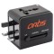 Artis UV200 Universal Travel Adapter Converter | 2.1A USB Charger | Multi Device Charging