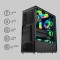 Artis G8301 Gaming Computer Cabinet | Support Micro ATX, ATX Motherboard | 2x120mm RGB Fan