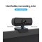 AUSHA 1080P Full HD Webcam with Microphone - Plug & Play, Noise Reduction, Rotatable for Video Conferencing, Online Teaching, Gaming Web Camera Compatible with PC, Laptop, Desktop