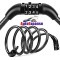 AutoExpanse Universal Number Chain Cable Lock Bike/Bycycle Helmet Lock Lock, Safety Number Lock Helmet Locks