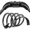 AutoKraftZ Storng, Key Less, Use Universal Number Chain Cable For Bike/Bicycle Helmet Lock, Security Number Lock Helmet Locks