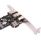 axGear IEEE 1394 Firewire 4/6 Pin 4 Ports High Speed PCI Card for PC