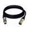 XLR Male to XLR Female Balanced Microphone Cable- Black 6M / 20ft