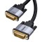 Baseus Enjoyment Series Cable DVI Male to DVI Male Bidirectional Adapter Cable Dark Grey (1 Meter)
