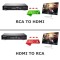 RCA/AV CVBS to HDMI Converter, 1080P Mini RCA Video Audio Converter Adapter Support PAL/NTSC