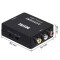 RCA/AV CVBS to HDMI Converter, 1080P Mini RCA Video Audio Converter Adapter Support PAL/NTSC