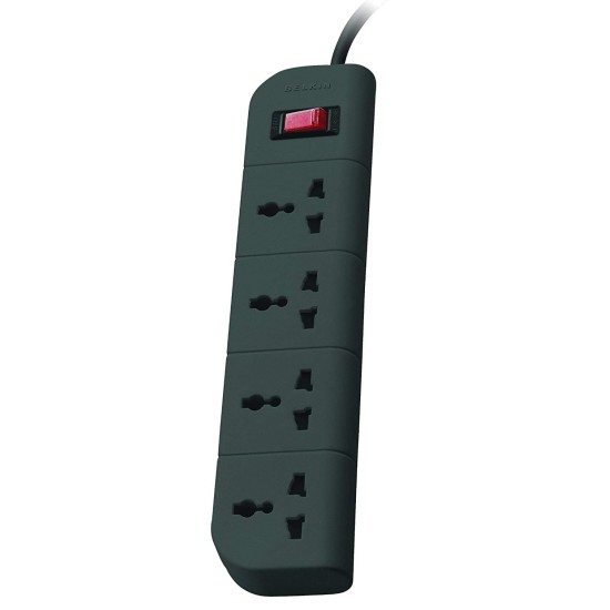 Belkin 3-Socket Surge Protector with 1.5M Heavy Duty Cable | Overload Protection, Extension Cord - 5 Years Warranty