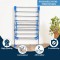 Benevole Stainless Steel Cloth Drying Rack Stand for Clothes, Foldable, Collapsible Space Saving | Indoor-Outdoor Use